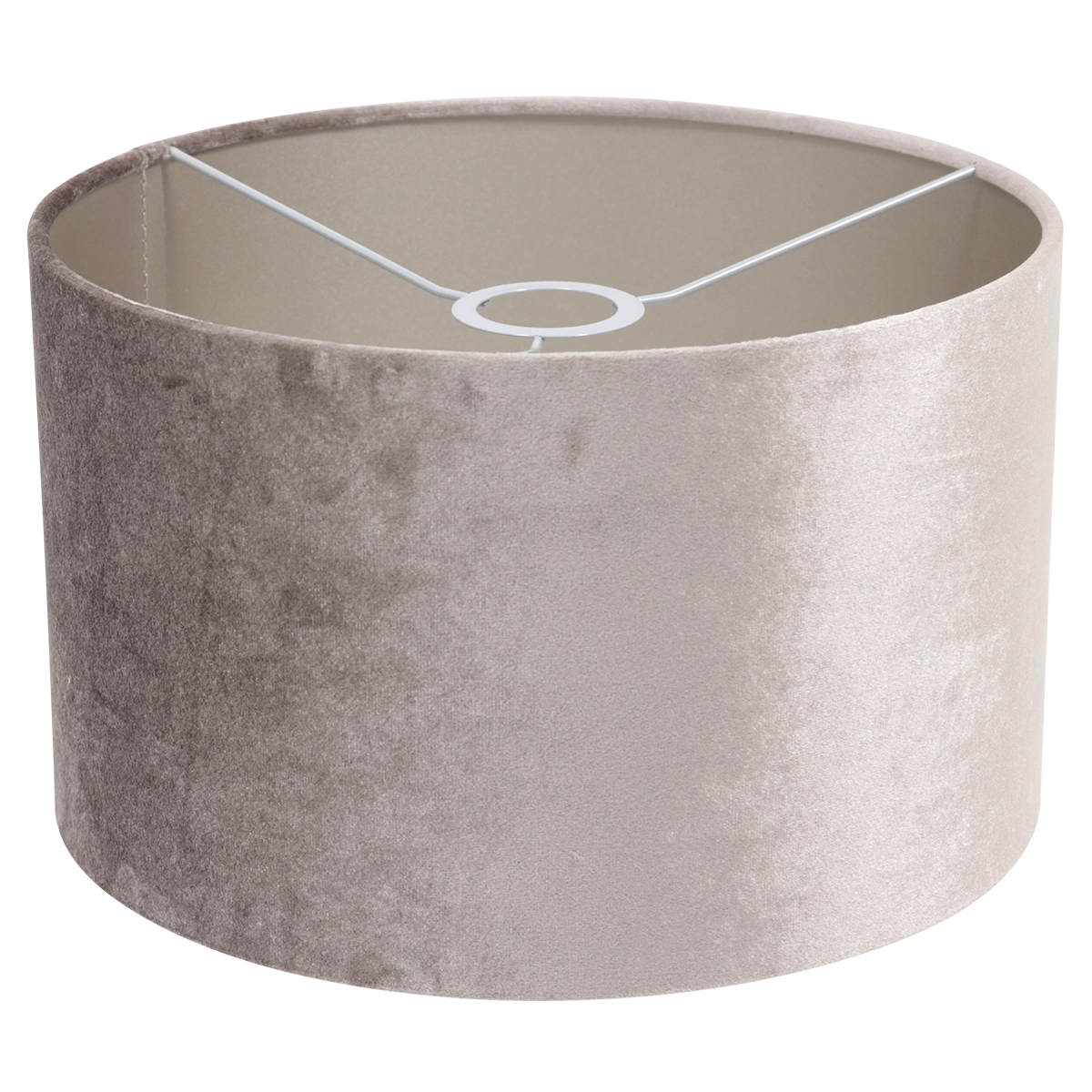 Wall Reading Lamp Prestige Chic Stainless steel with 30cm taupe velvet shade Steinhauer 8712746145809