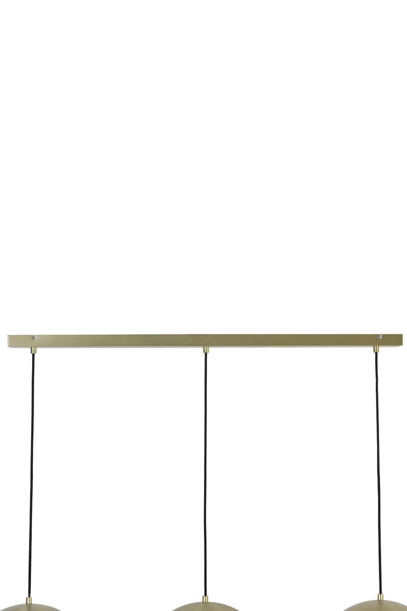 3-light pendant lamp Jaicey gold Light & Living 8717807231088