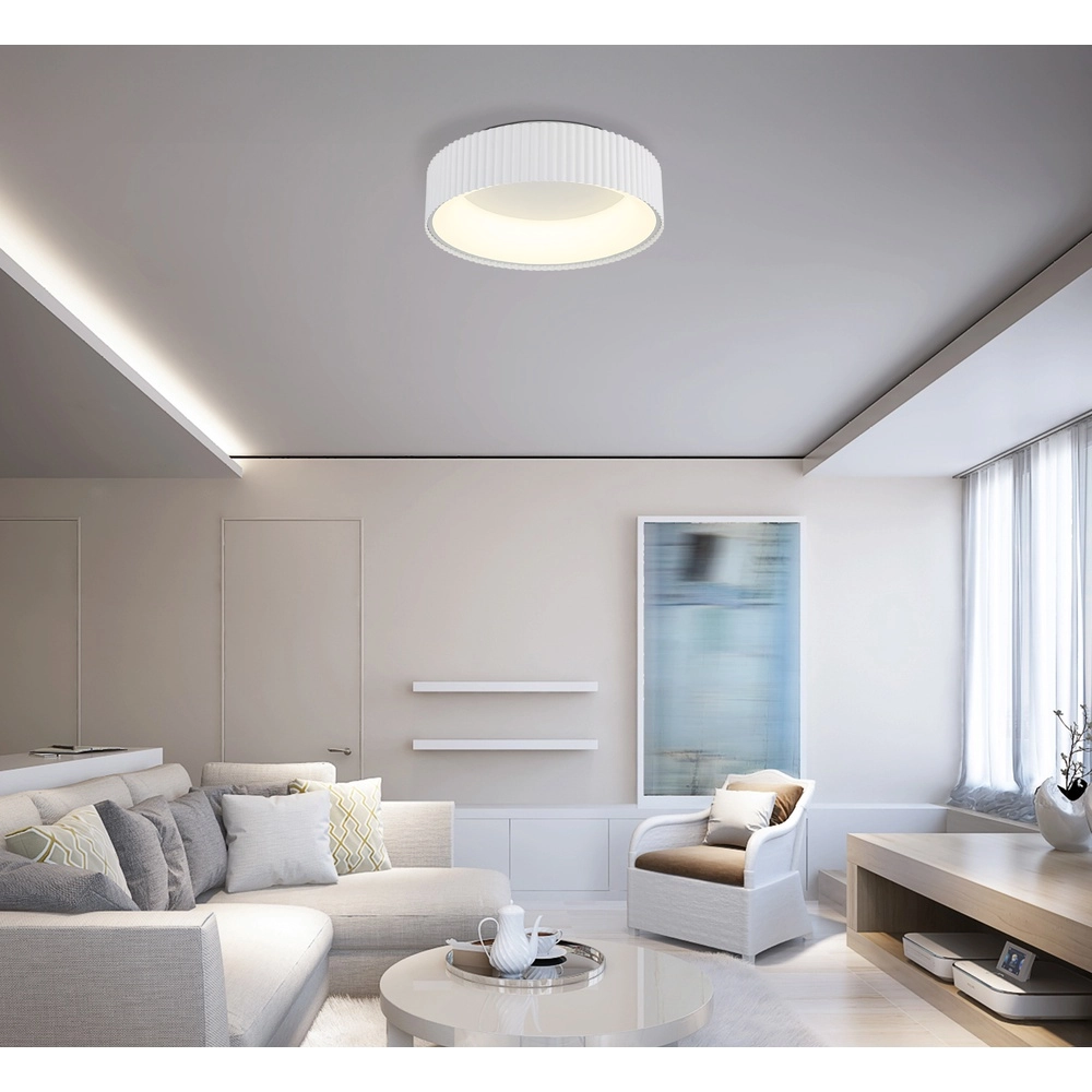 Ceiling lamp Kemp white Ø 46cm Globo 9007371578269