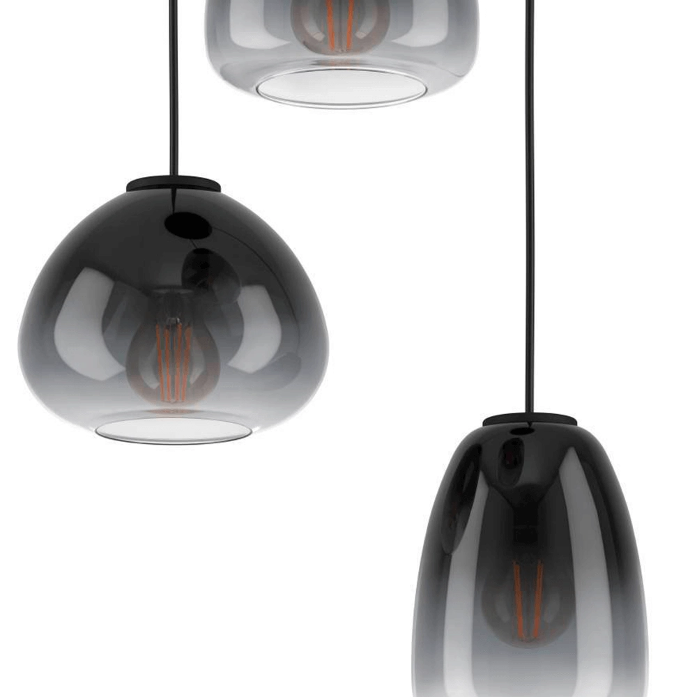 Vide pendant lamp Aguilares with glass Eglo 9008606235568