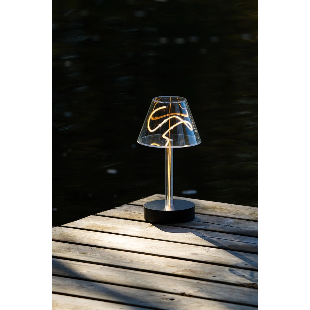 Unique table lamp Edison Design rechargeable KonstSmide 7318300030393