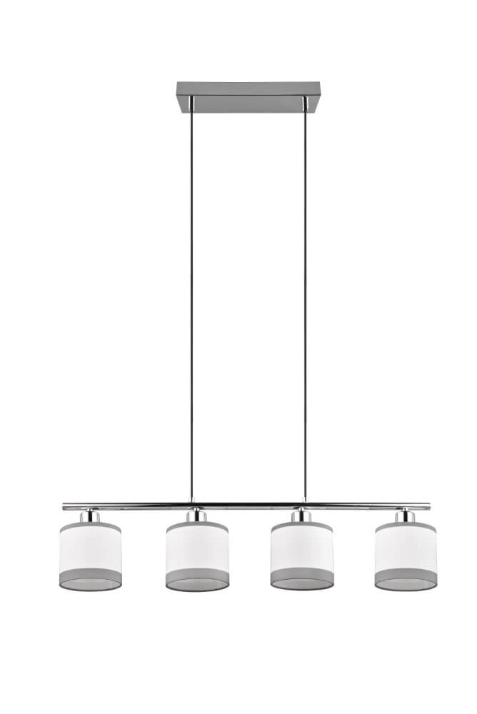 Hanging lamp Davos white 4-light Trio 4017807574265