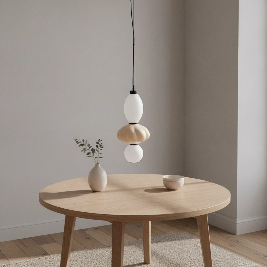 Pendant lamp Oneta white - beige