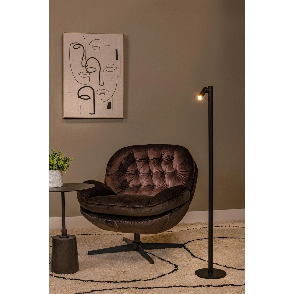 Rechargeable reading lamp Antrim black IP54 Lucide 5411212272256