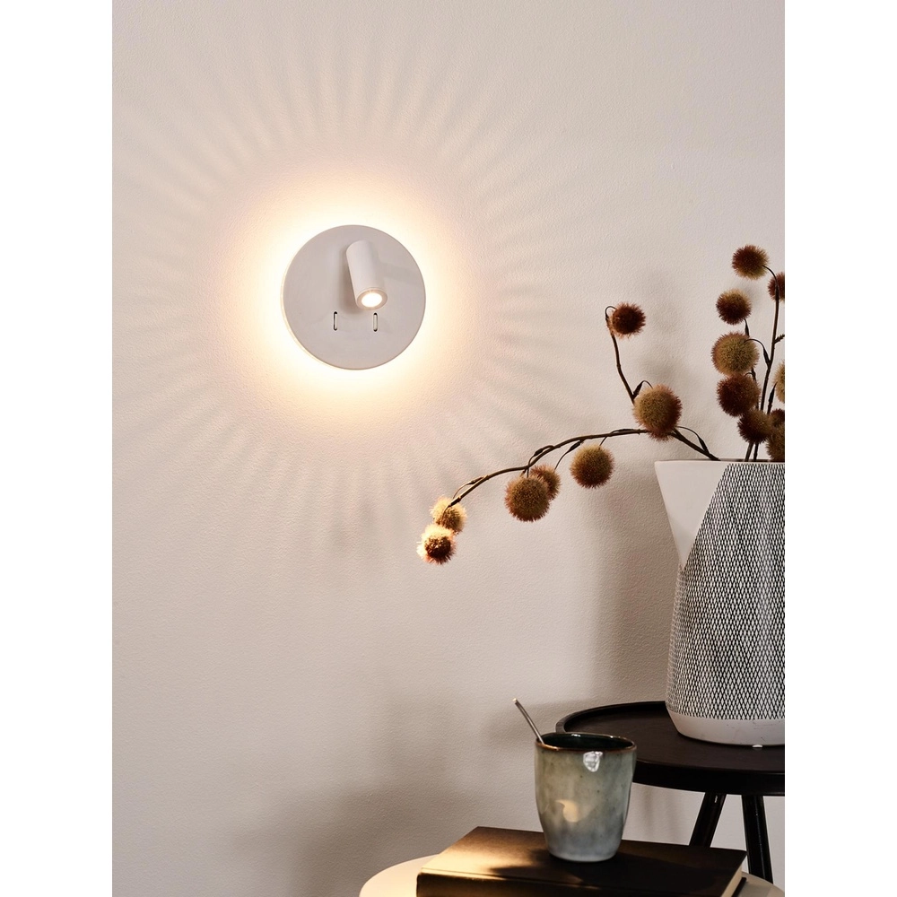 Bedside lamp Bentjer white Lucide 5411212791658