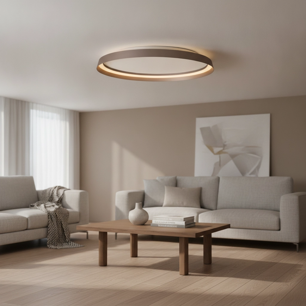 Design ceiling light Ormi Ø 60cm champagne