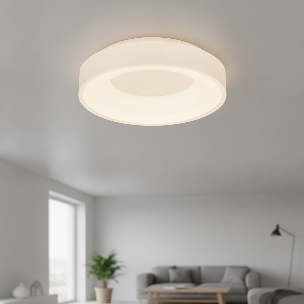 Ceiling lamp Rando Thin white Ø 38cm