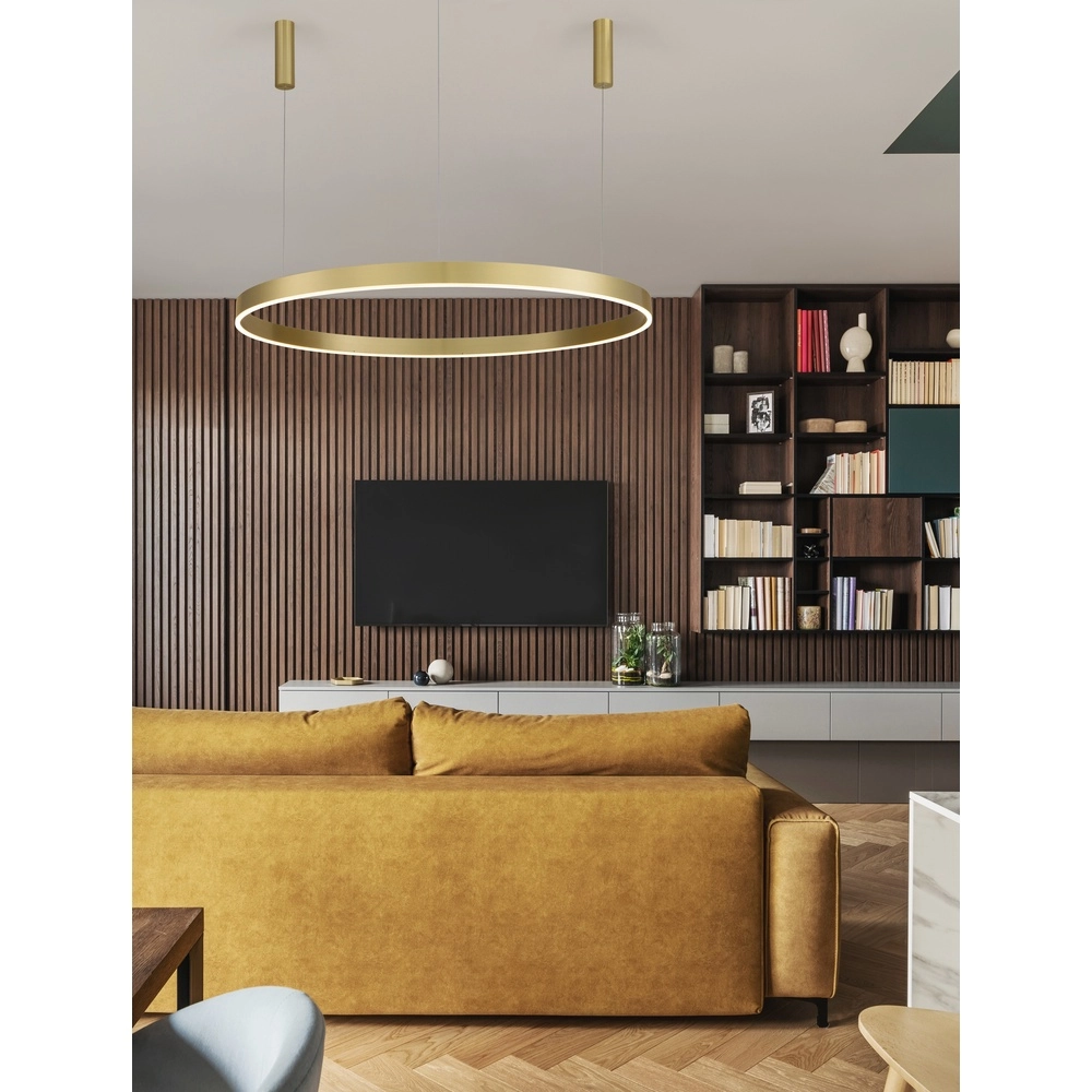 Pendant lamp Motif gold Ø 120cm 3000K Lyora 5212017439277