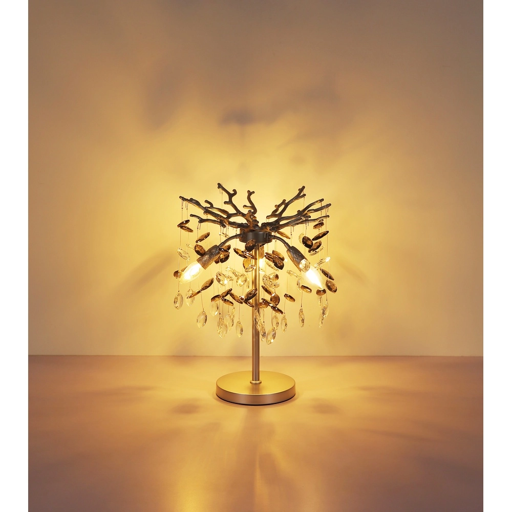 Table lamp Queena silver grey Ø 36cm Globo 9007371525683