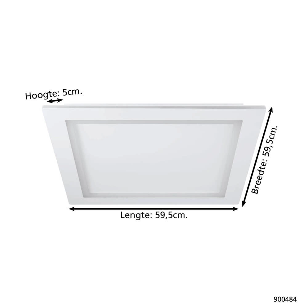 Square ceiling lamp Padrogiano-Z white Eglo 9008606244195
