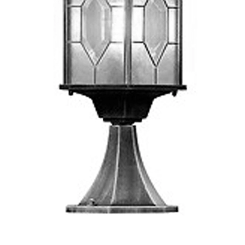 Pedestal lamp Milano 51cm black silver flamed KonstSmide 7318302467593