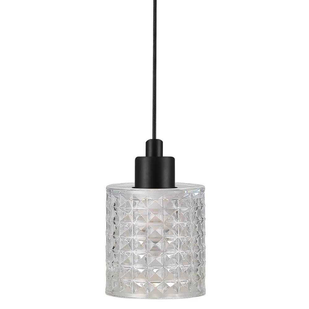 Pendant lamp Hollywood black with transparent glass Nordlux 5701581405387