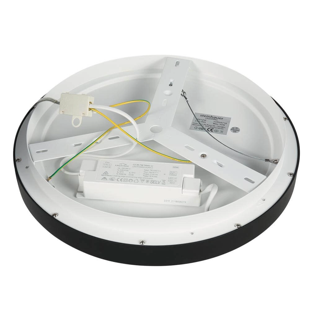 Ceiling lamp Ringlede design black Ø 38cm Steinhauer 8712746171952