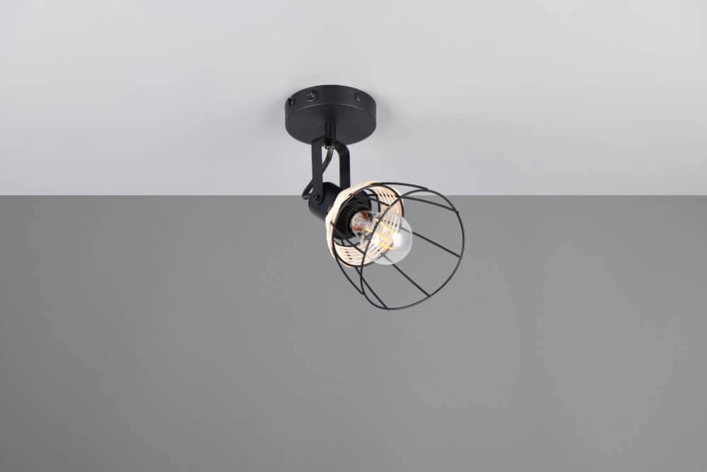 Black wall lamp Jerome design Trio 4017807637694