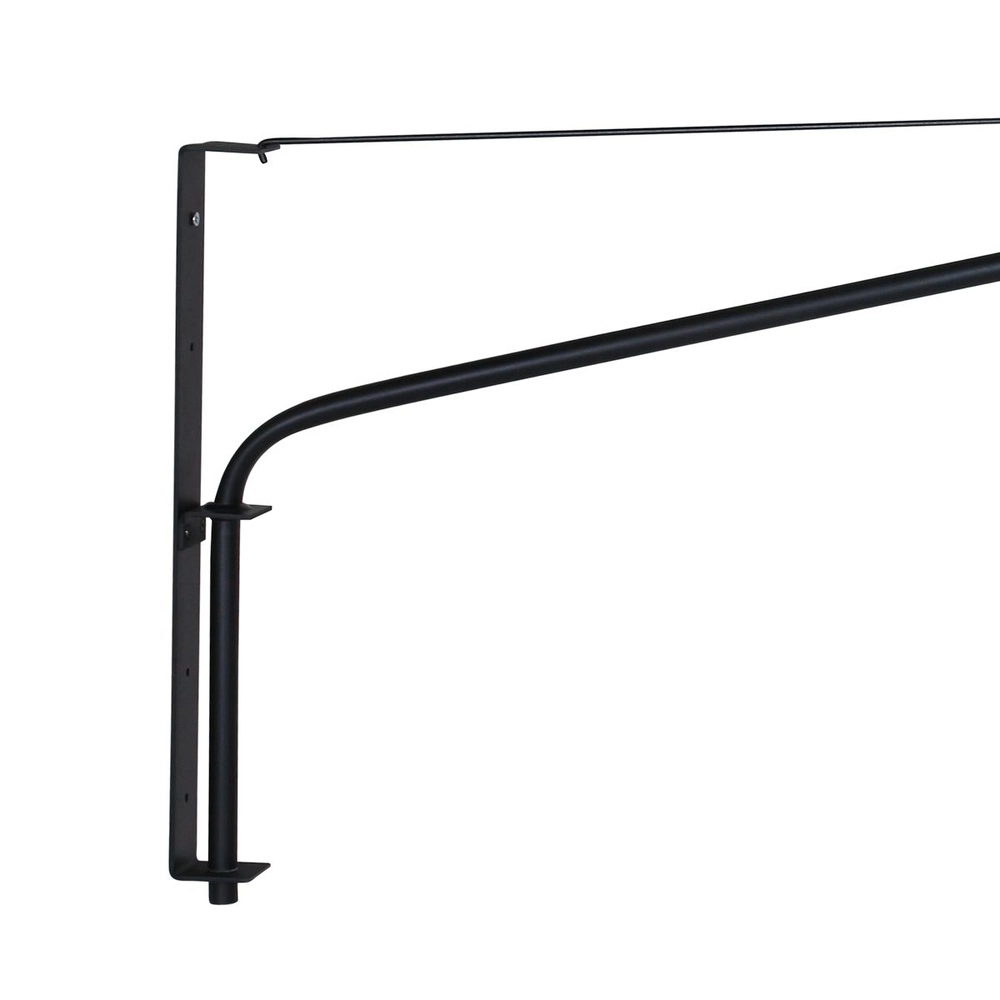 Wall lamp Elegant Classy with rattan and black hood Steinhauer 8712746182446