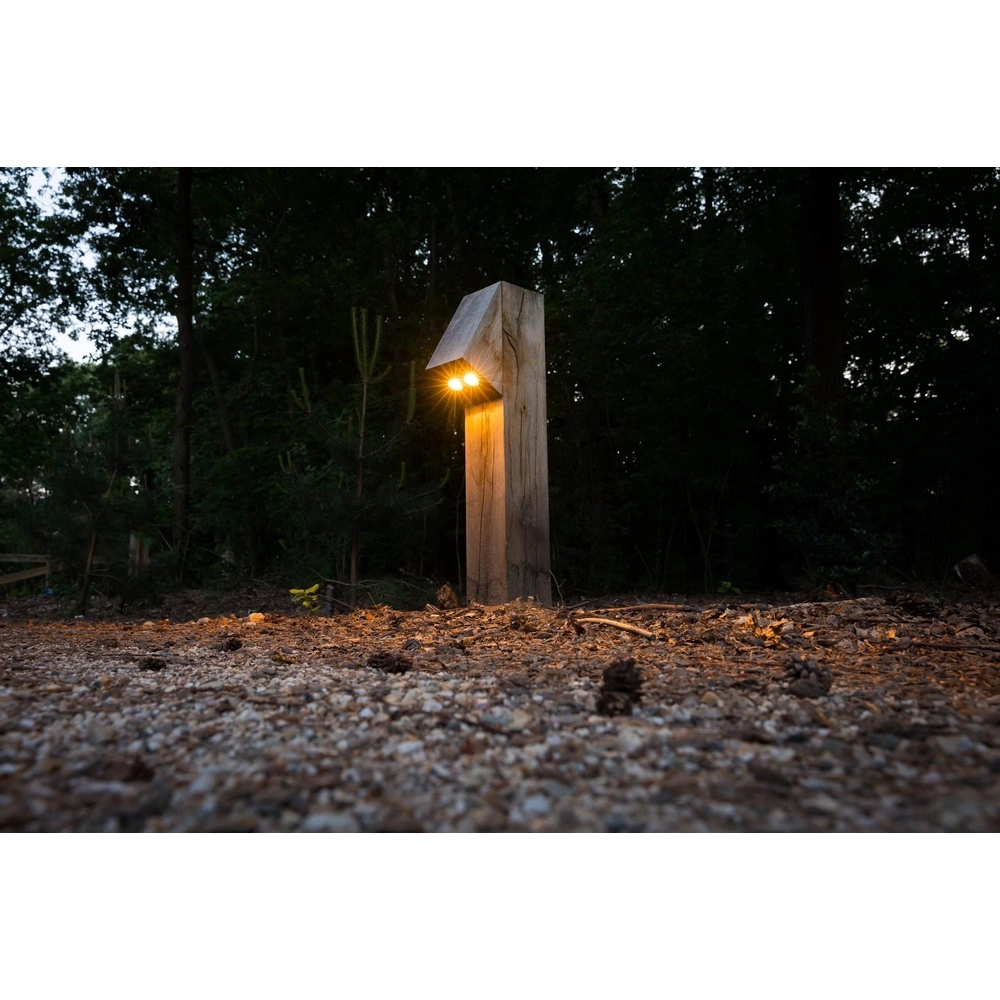 Wooden path lighting Peri 100 Oak - 10x10x50 - 2200K Timberlab 8716803513952