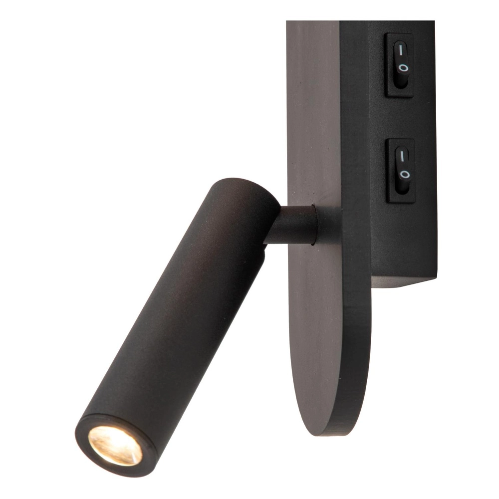 Bedside lamp Kelly Black Lucide 5411212771407