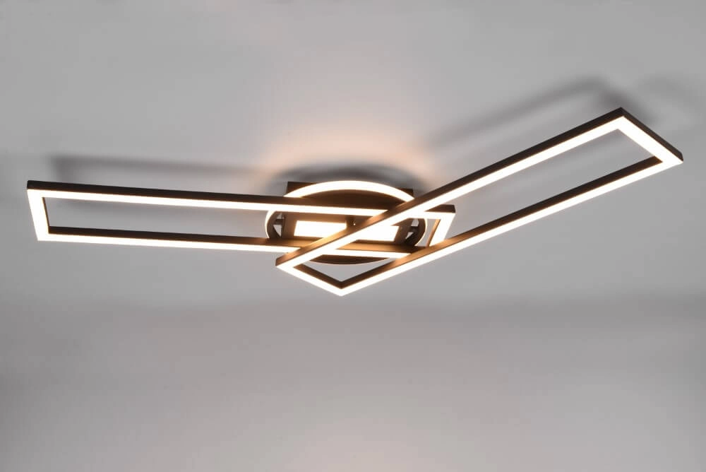 Adjustable LED ceiling lamp Twister black Trio 4017807540581