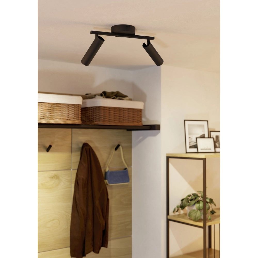 Surface-mounted spot Valproto 2-light black Eglo 9008606390366