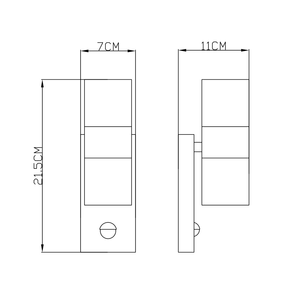 Wall lamp Style Stainless steel with sensor Globo 9007371340484