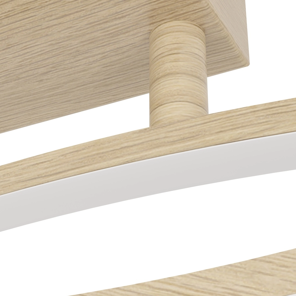 Led ceiling light Grisolia 84cm - wood look Eglo 9008606316168
