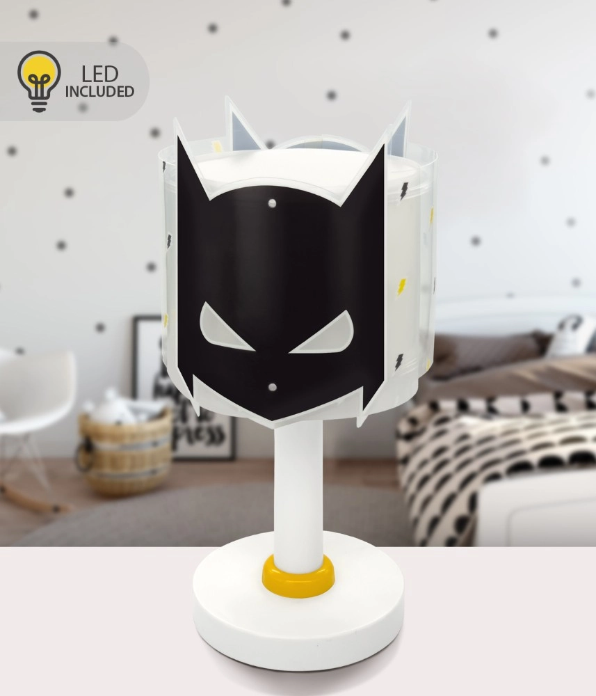 Children's room table lamp Hero Black glow in the dark Dalber 8420406002347