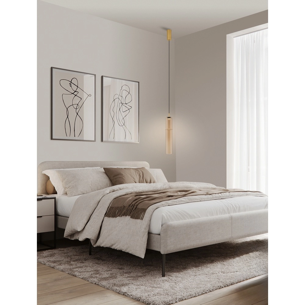 Unique pendant lamp Sano 1-light gold Lyora 5212017474025