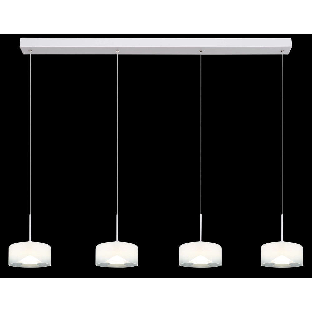 Design pendant lamp Belinda 4-light white Globo 9007371533299