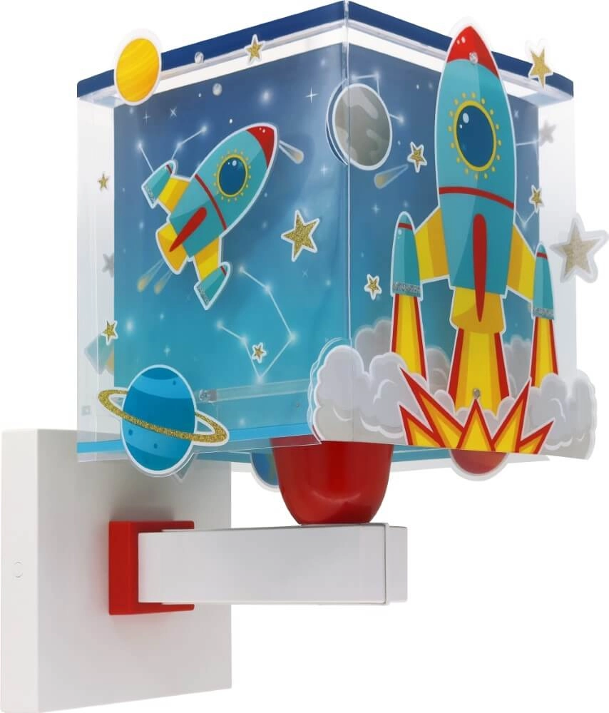 Wall lamp Rocket blue with white