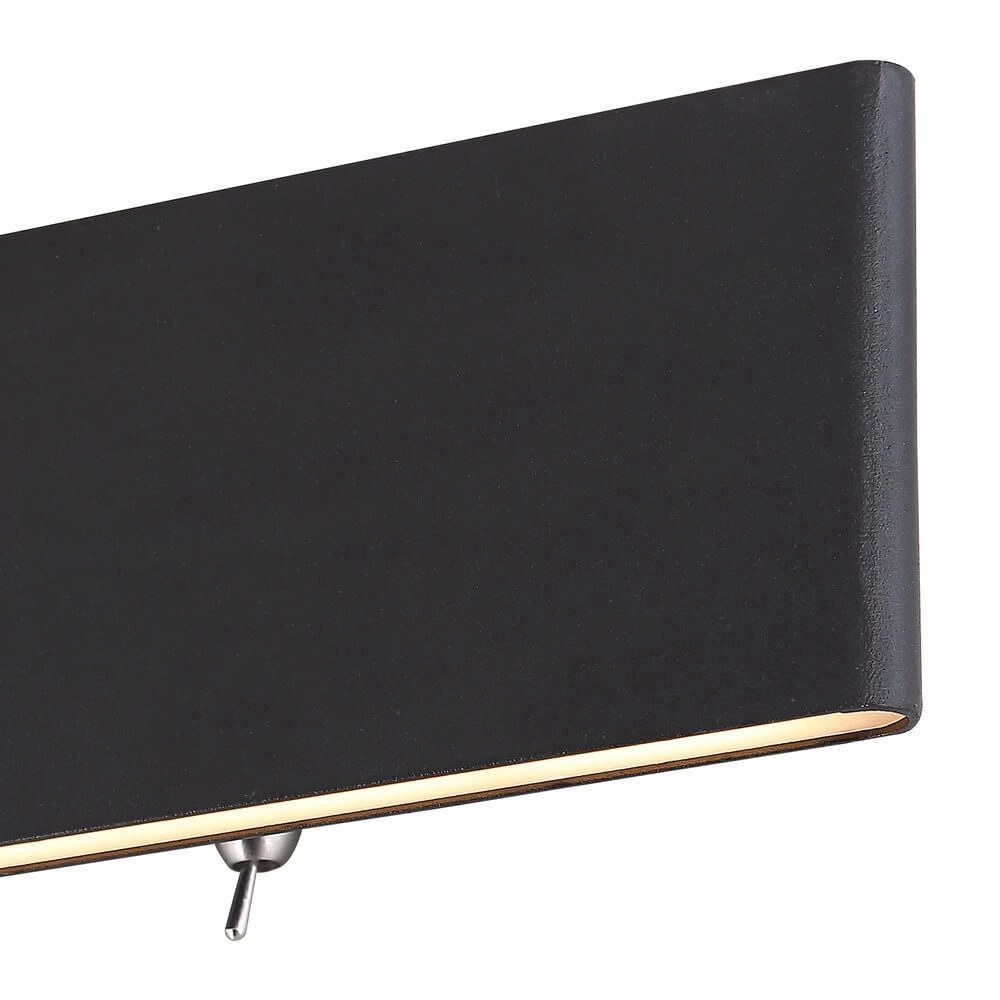 Design wall lamp Siegfried M black with switch Globo 9007371414352