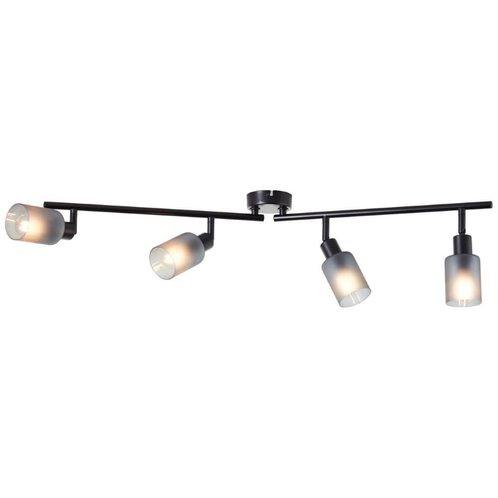 Black ceiling lamp Loralie 4-light Brilliant 4004353413254