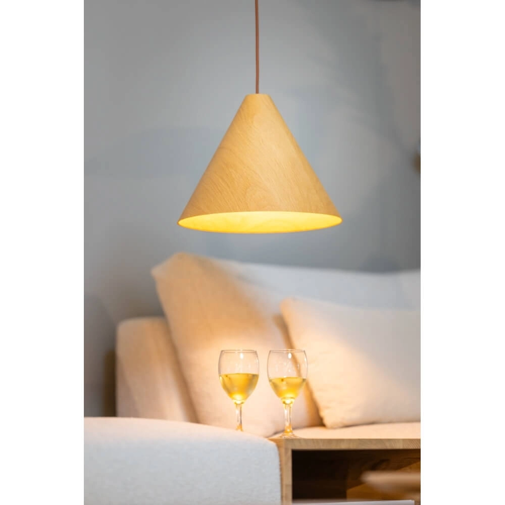 Wooden pendant lamp Robin oak Ø 33cm ETH 8720195308706