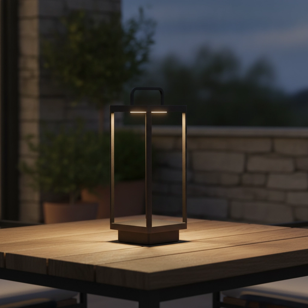 Solar table lamp Bali 51cm anthracite