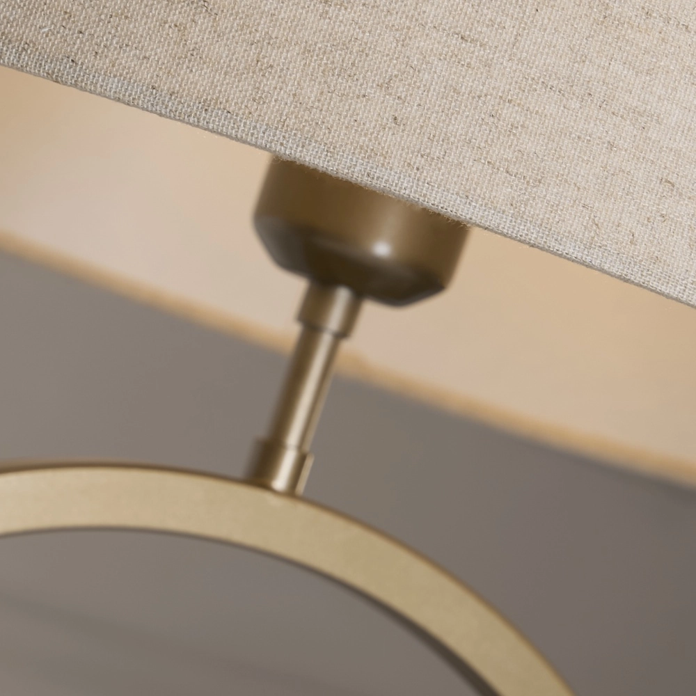 Table lamp Elegant bronze with cream cap Searchlight 5053423305851