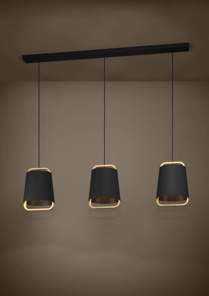 Fabric hanging lamp Camaloza 3-light Stars of Light 9008606243082