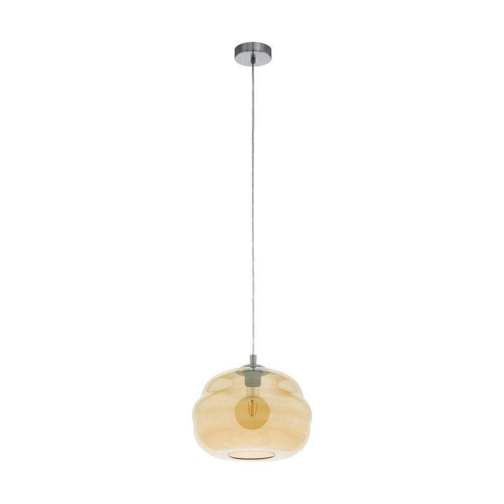 Hanging lamp Dogato chrome with amber glass Stars of Light 9002759395339