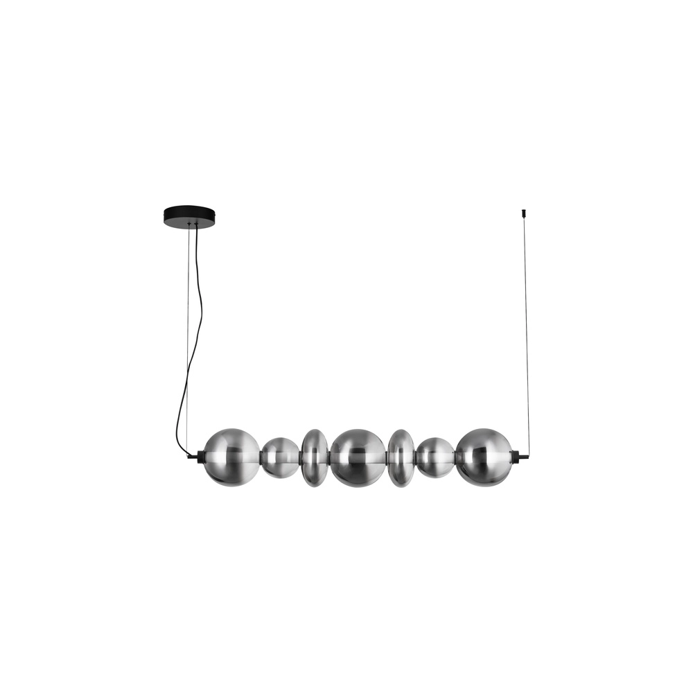 Pendant lamp Bally Smoke glass horizontal Lyora 5212017449184