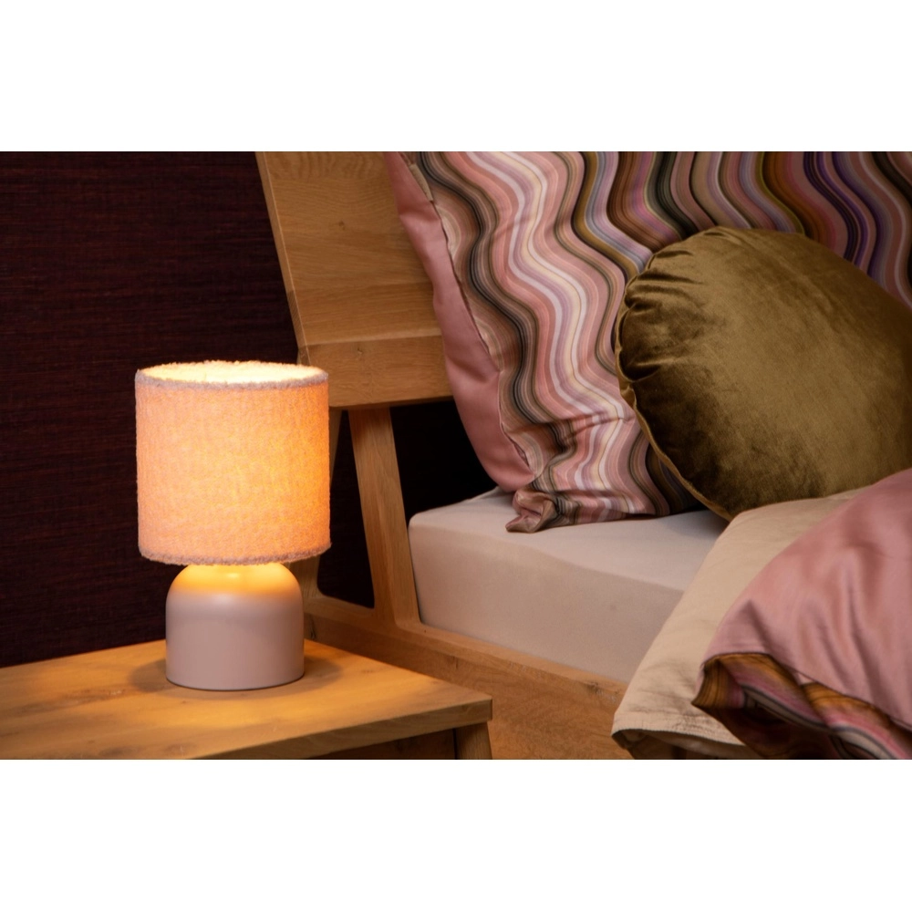 Table lamp Woolly pink Lucide 5411212105882