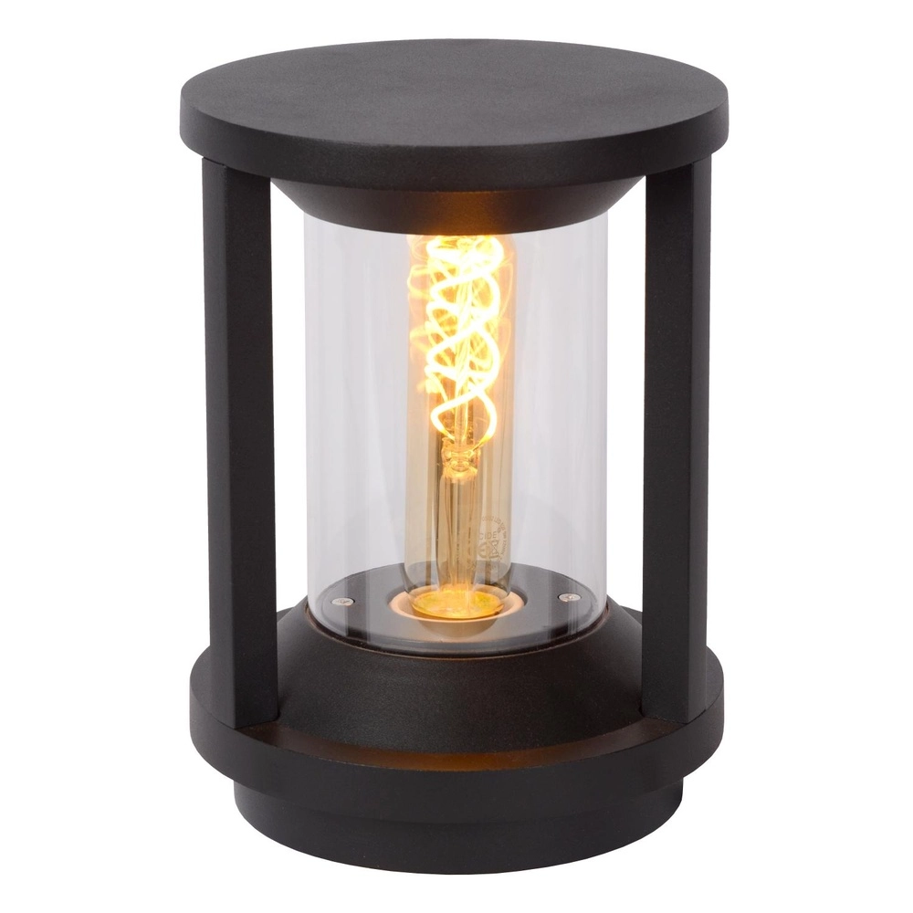 Pedestal lamp 22cm Cadix black IP65 Lucide 5411212151902