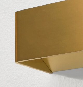 Gold wall spotlight Mainz with LED Artdelight 8719831735327