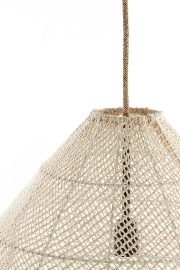 Japandi pendant lamp Makassar cream Ø 50cm Light & Living 8717807706456