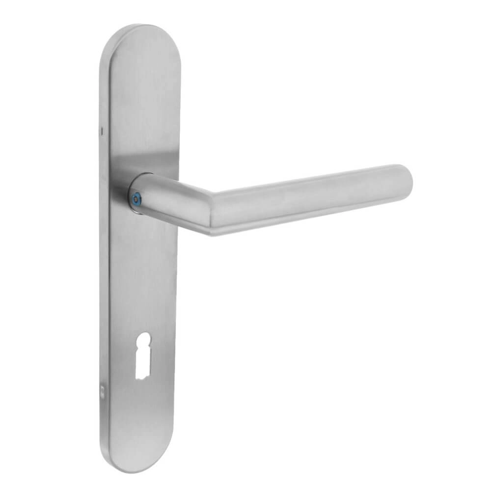 Tight door handle Hoek 90 Keyhole 72mm Stainless Steel