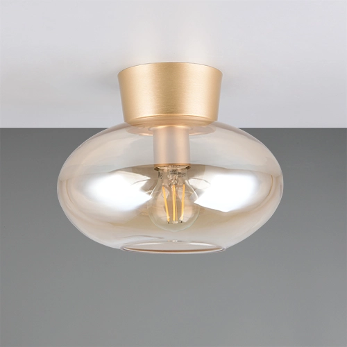 Ceiling lamp Sidera amber Ø 26cm Trio 4017807697261