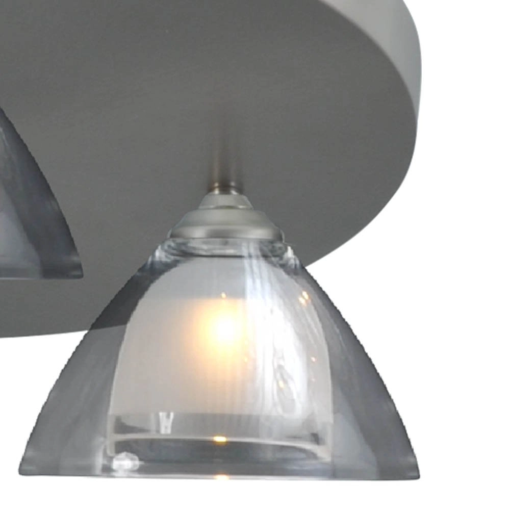 LED flush ceiling light Caterina LED Disk 3-light metal gray Masterlight 8718121210780