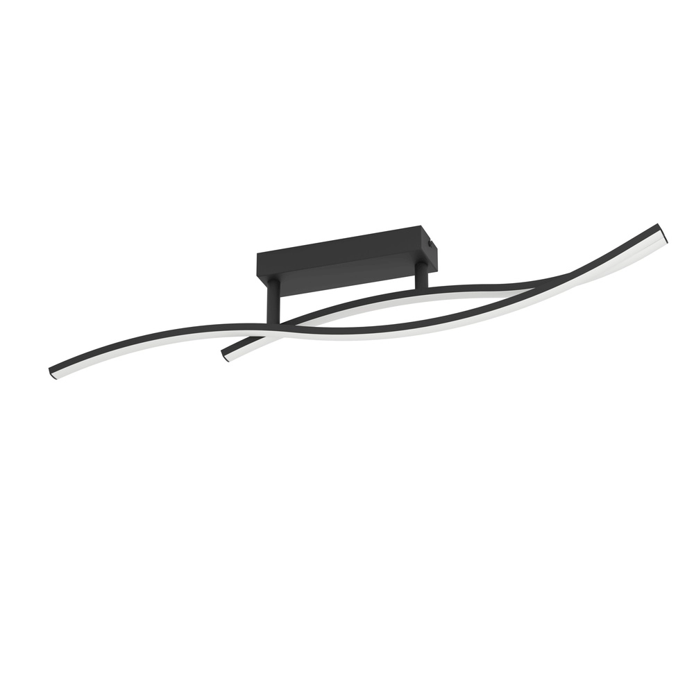 Chic led ceiling lamp Grisolia 84cm - black
