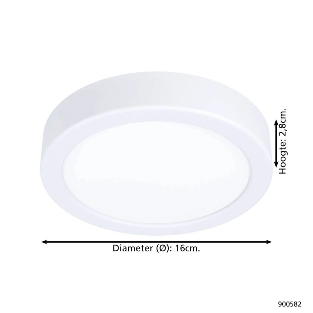 White ceiling lamp Fueva 5 Ø 16cm Eglo 9008606244829
