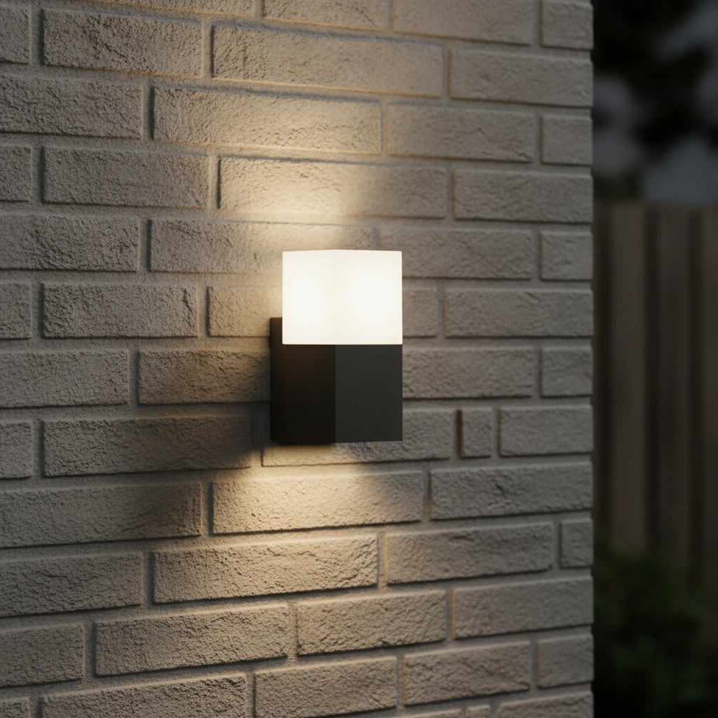 Grey wall lamp Stick design