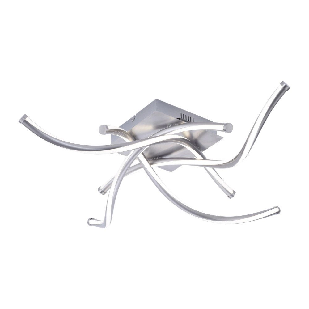 Smart ceiling lamp Q-Malina 4x12.5w - 2700-5000K metallic gray