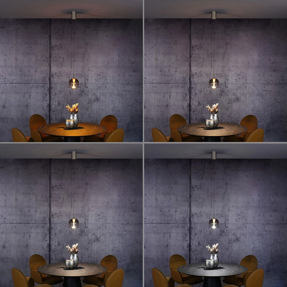 Led pendant light Pure Infinity with amber glass - Ø 18cm Paul Neuhaus 4012248399040