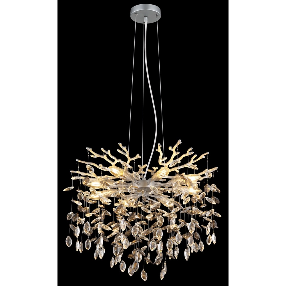 Pendant lamp Queena silver grey Ø 60cm Globo 9007371531677